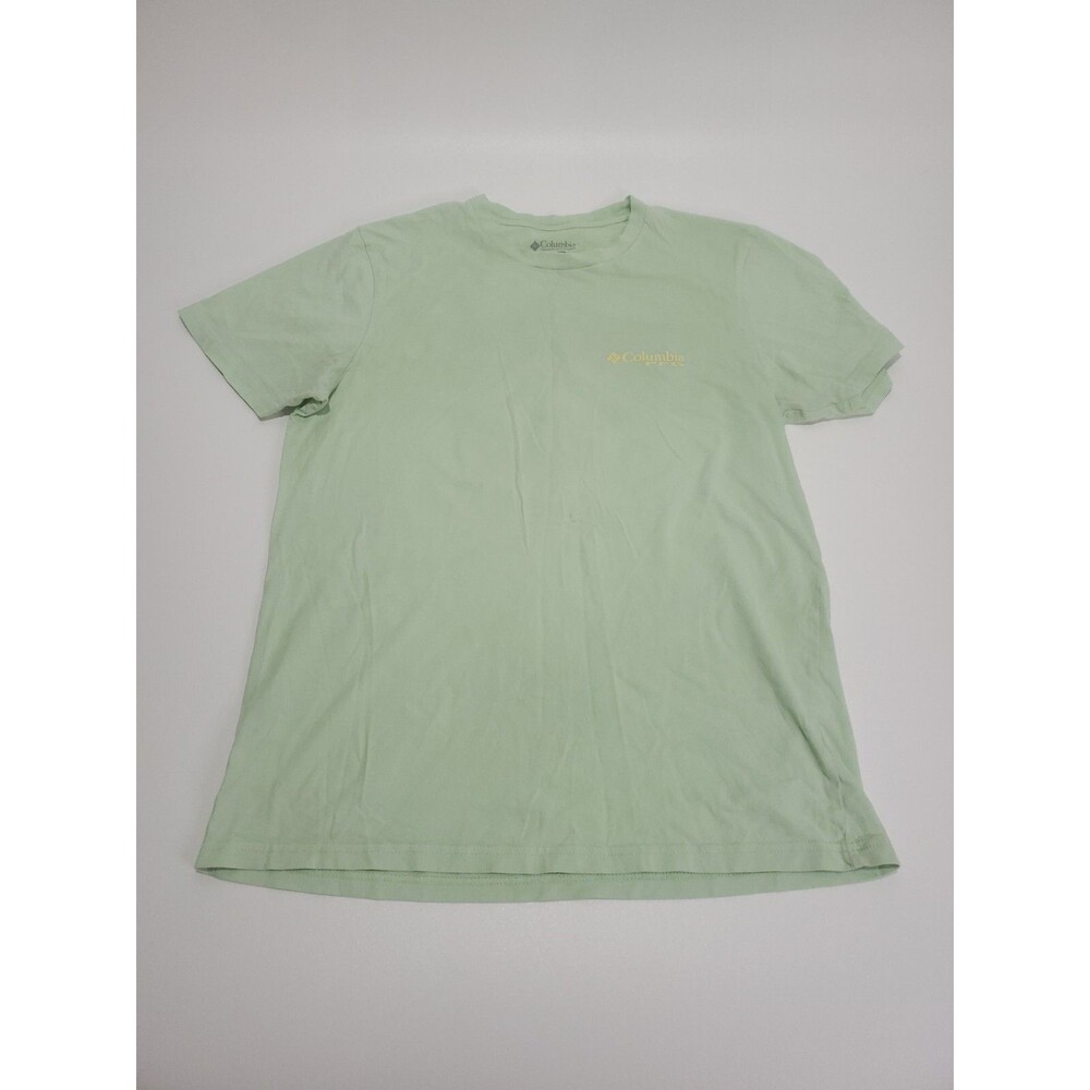 Columbia PFG Men's‎ Short Sleeve 100% Cotton T-Shirt,  Green, Medium